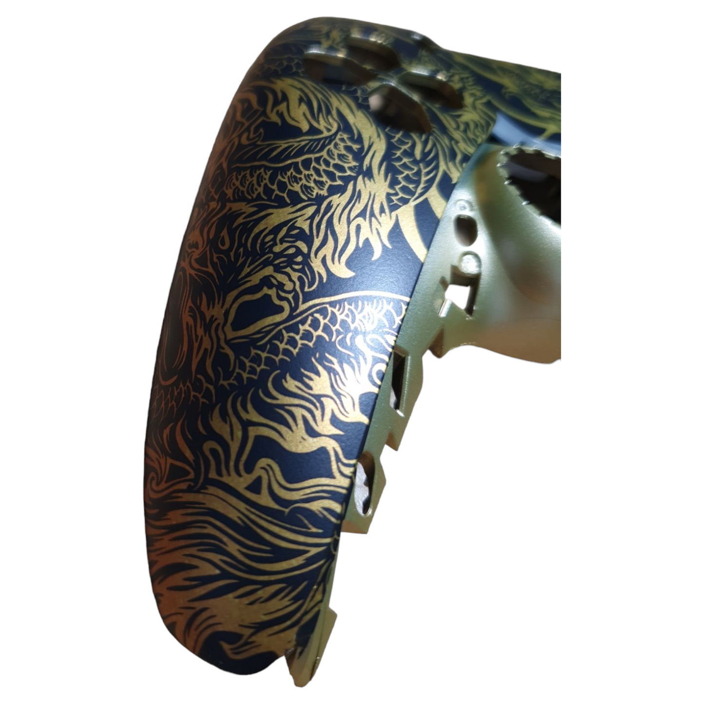 PS5 Controller Faceplate - Golden Dragon