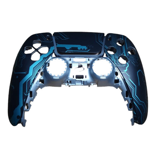 PS5 Controller Faceplate - Blue Circuit